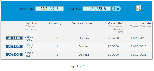 transaction history