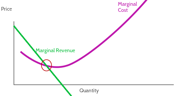 Profit maximization point